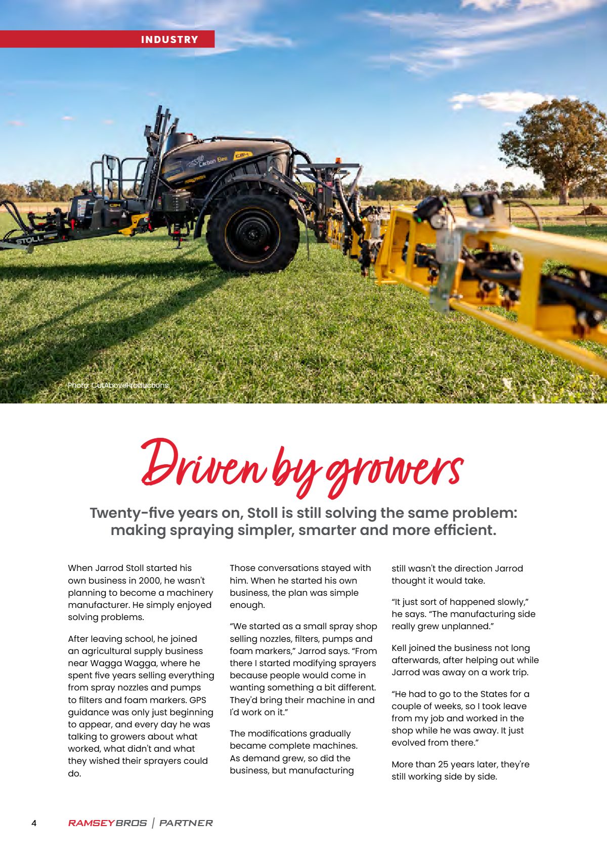 Page 6 of the Ramsey Bros Partner magazine, August 2026