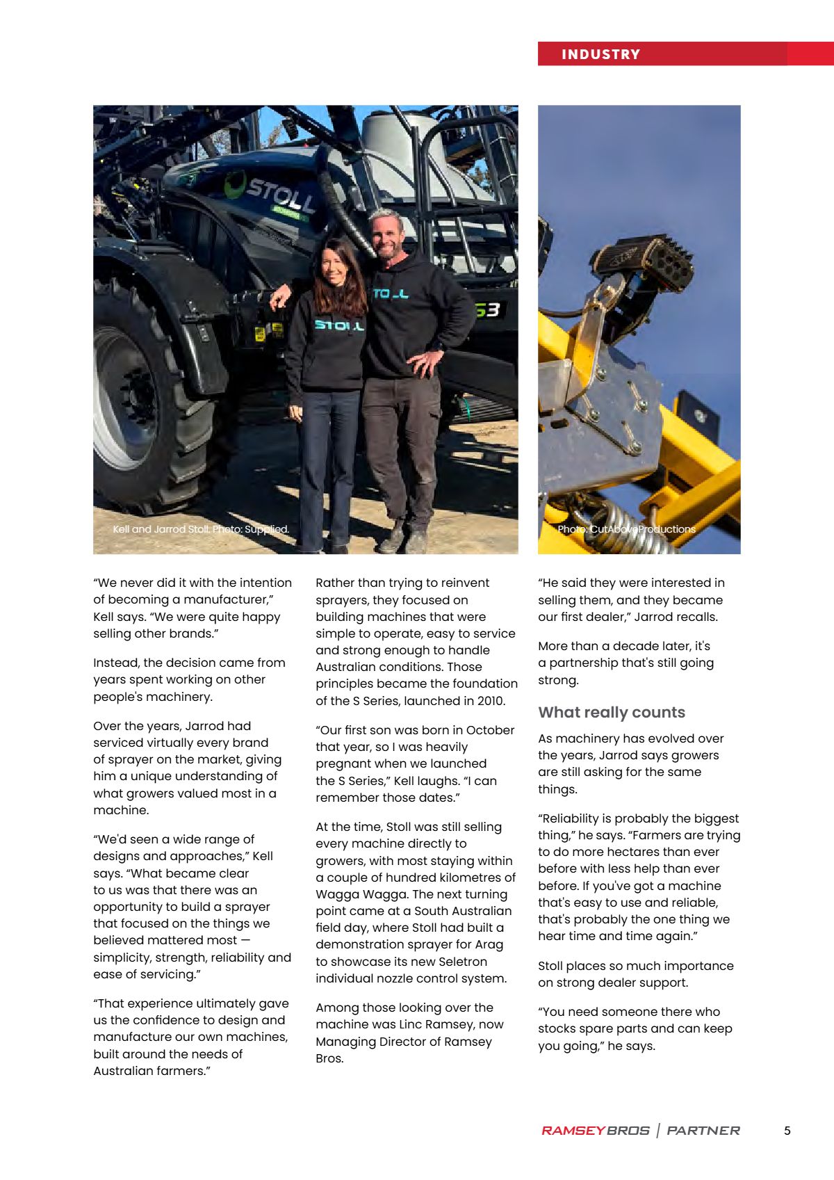 Page 7 of the Ramsey Bros Partner magazine, August 2026