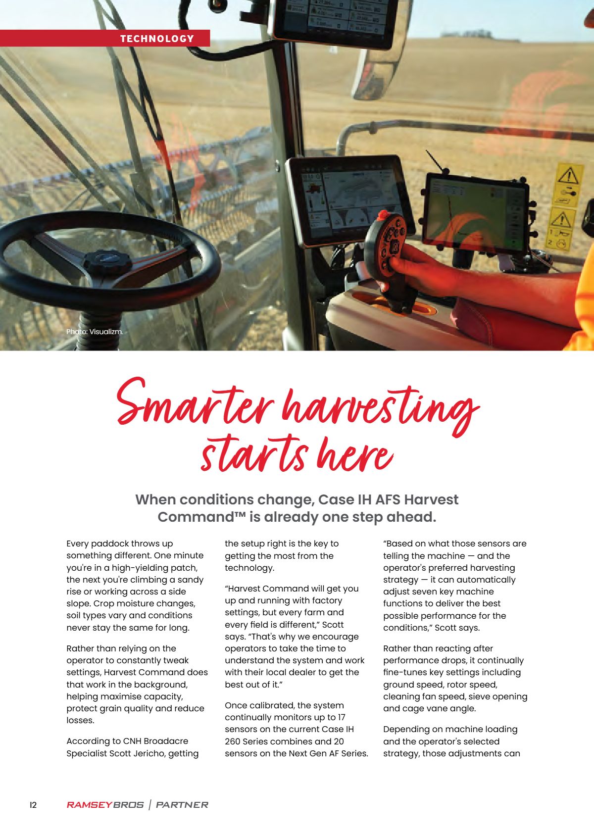 Page 14 of the Ramsey Bros Partner magazine, August 2026