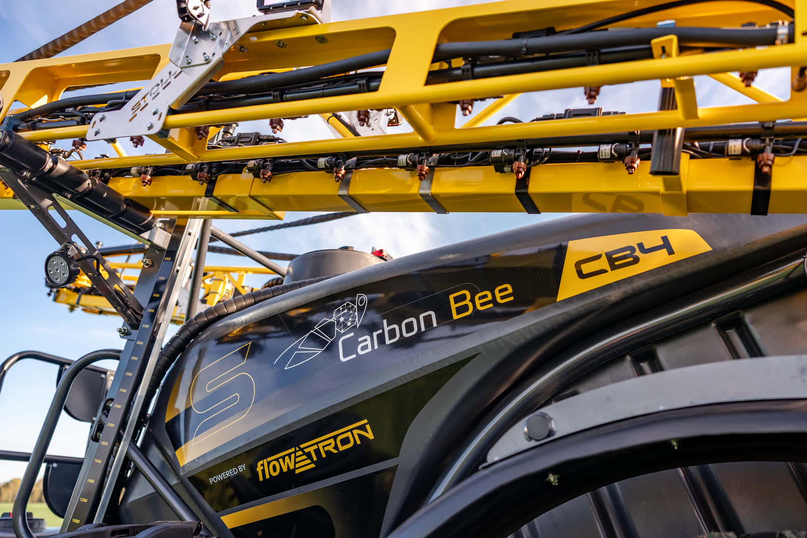 Carbon Bee branding and the CB4 badge on a Stoll tank