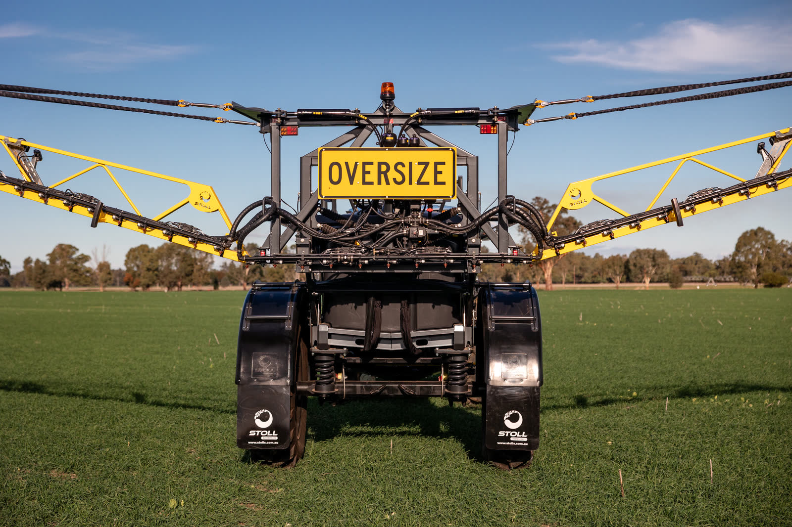 Stoll CB4 from the front with its boom raised