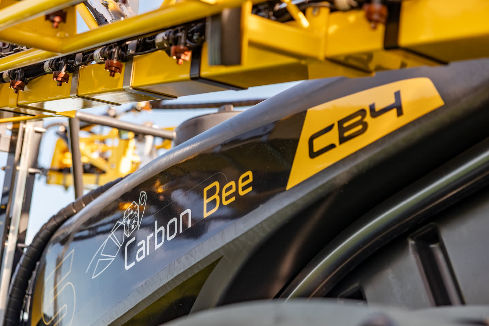 Carbon Bee branding on the tank of a Stoll CB4